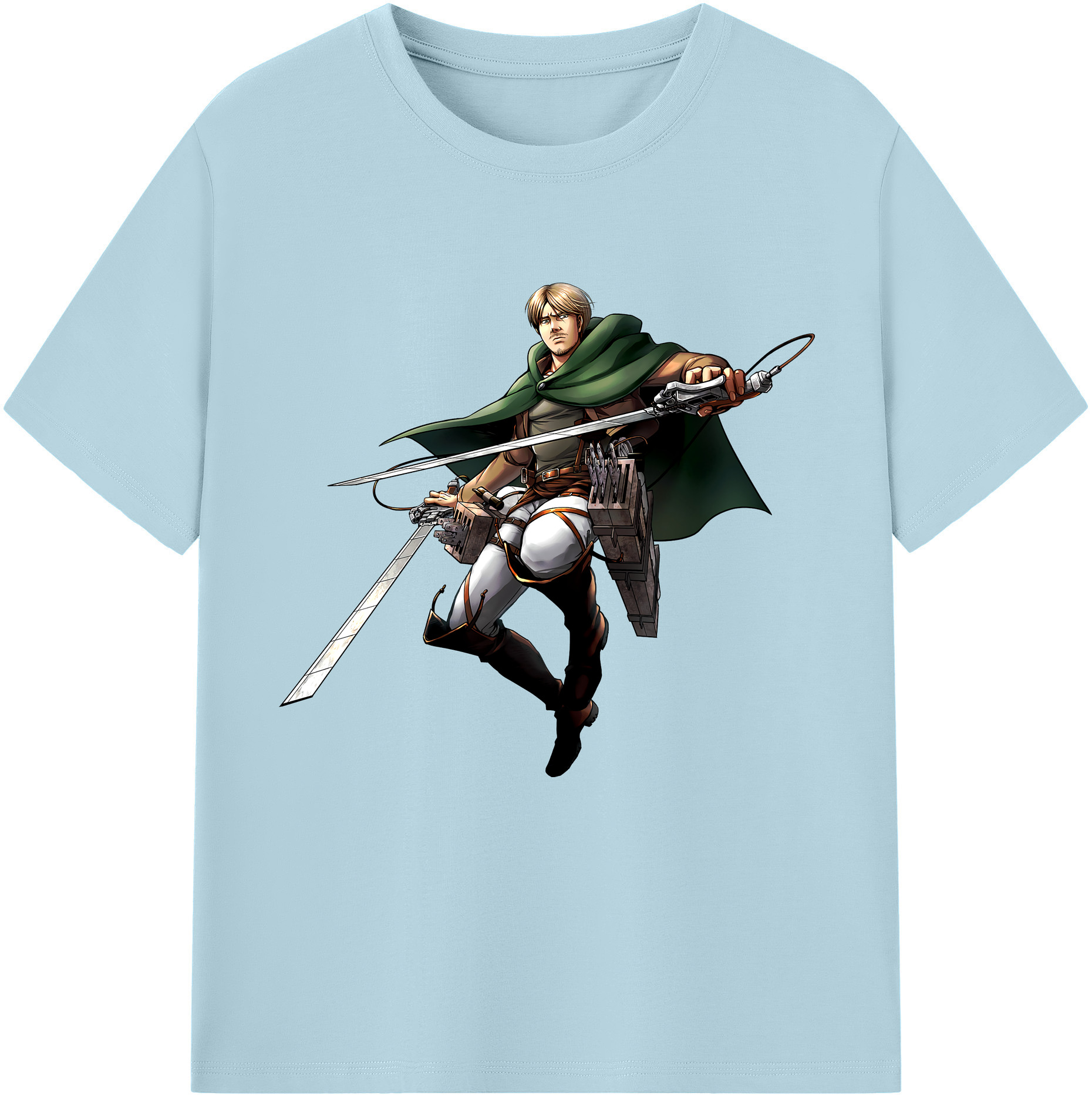 （画像用） 進撃の巨人 Attack on Titan 綿100％半袖Tシャツ（フロントプリント）